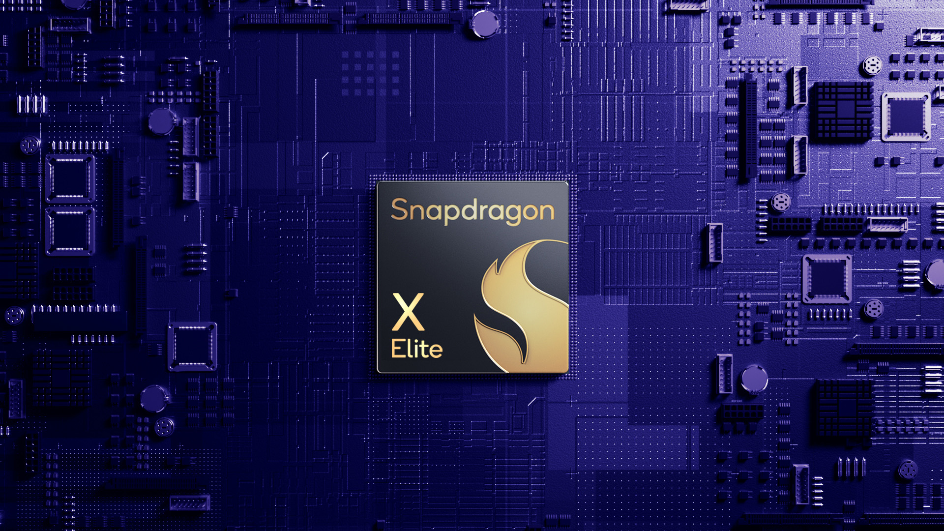 Qualcomm Snapdragon X Elite chip press image