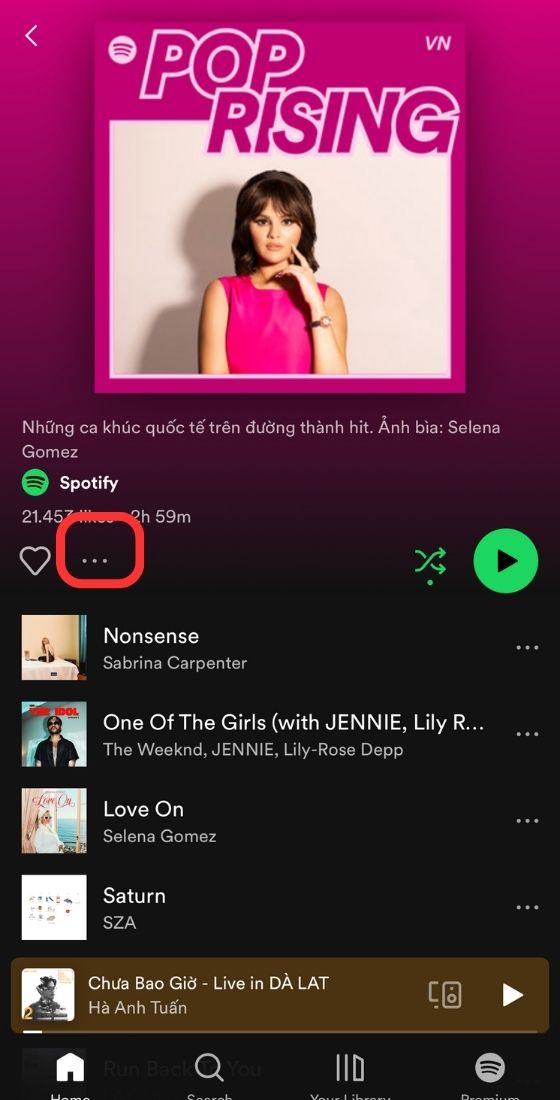 Spotify app share playlist
