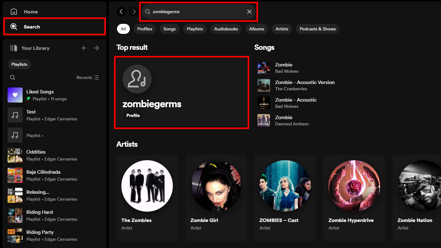 Unblock people on the Spotify website (1)