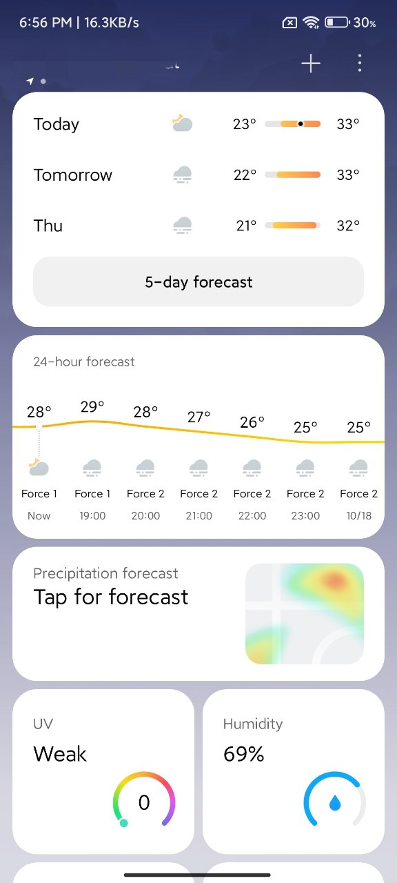 Xiaomi HyperOS Weather 2