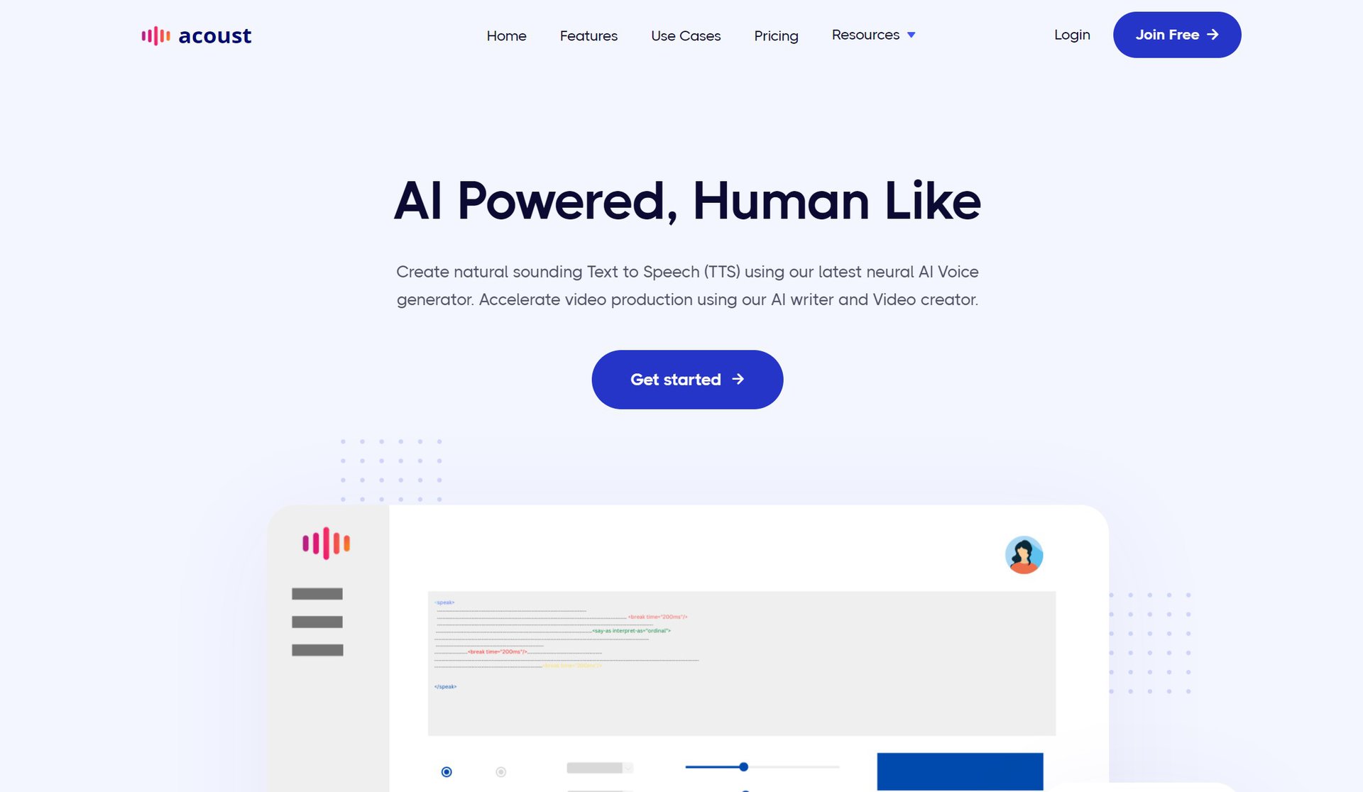 acoust ai homepage