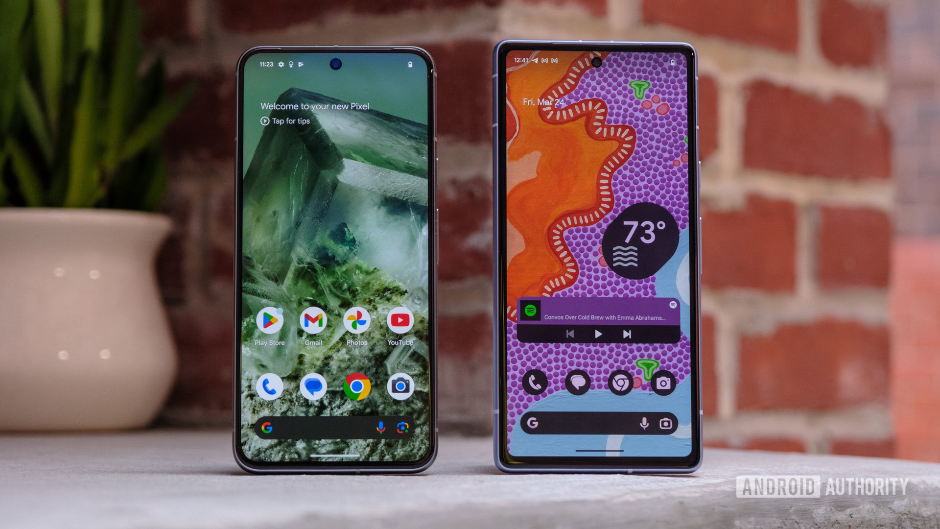 google pixel 8 vs pixel 7a display hero