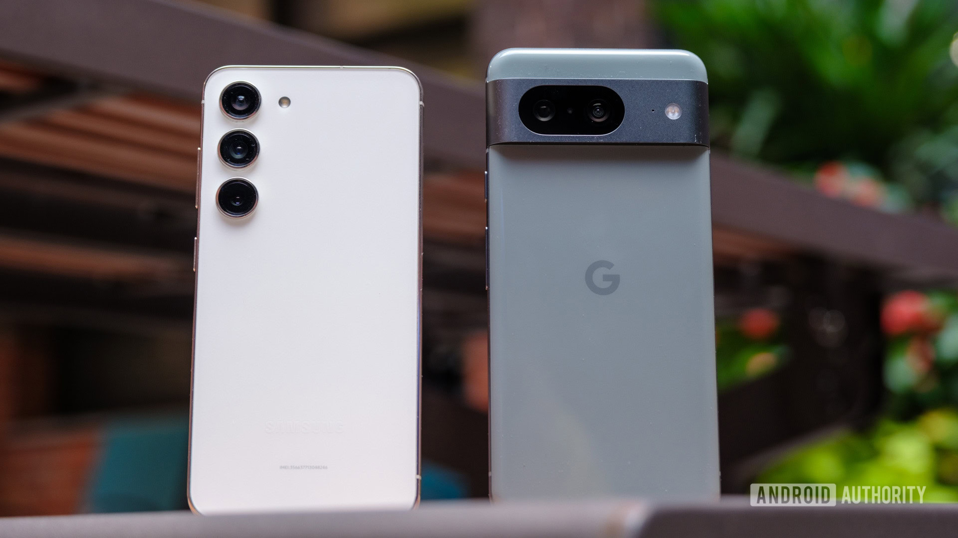 google pixel 8 vs samsung galaxy s23 rear hero