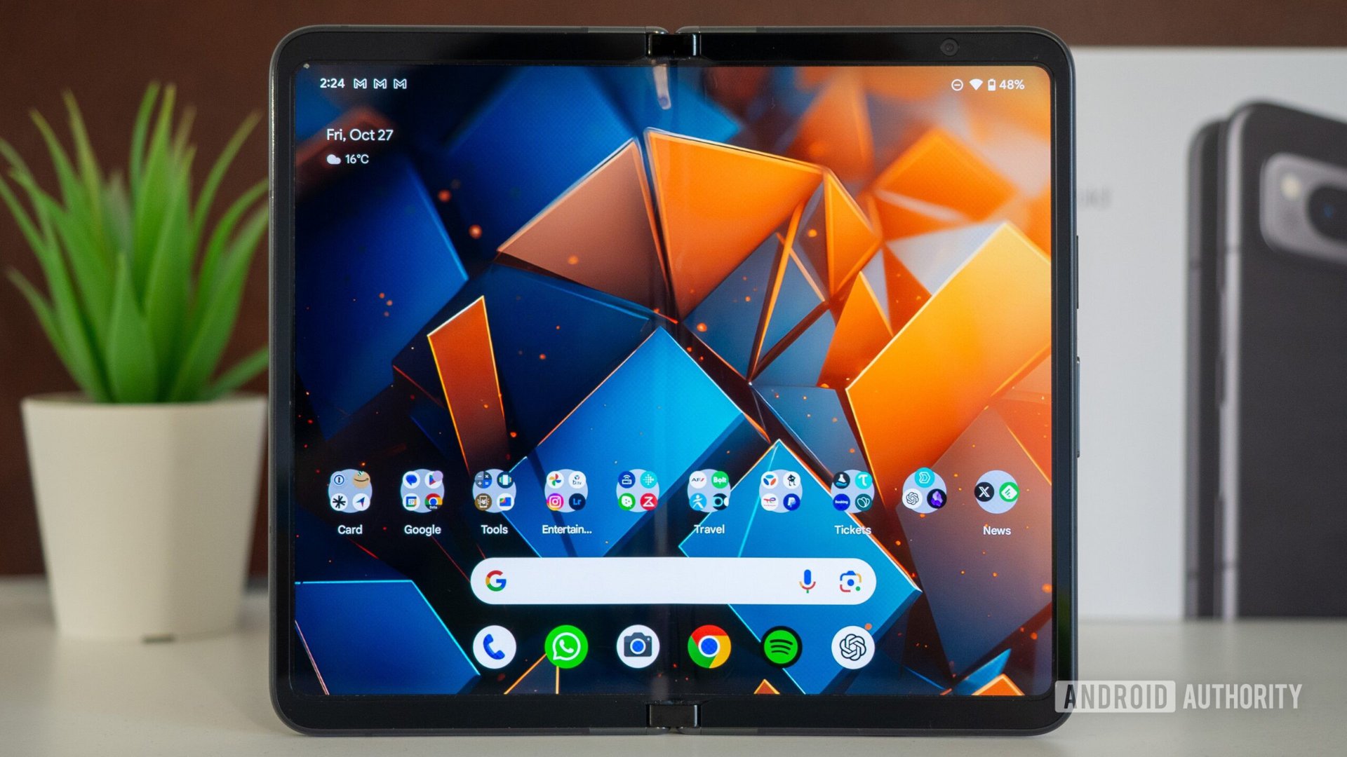 google pixel fold inner display homescreen 1