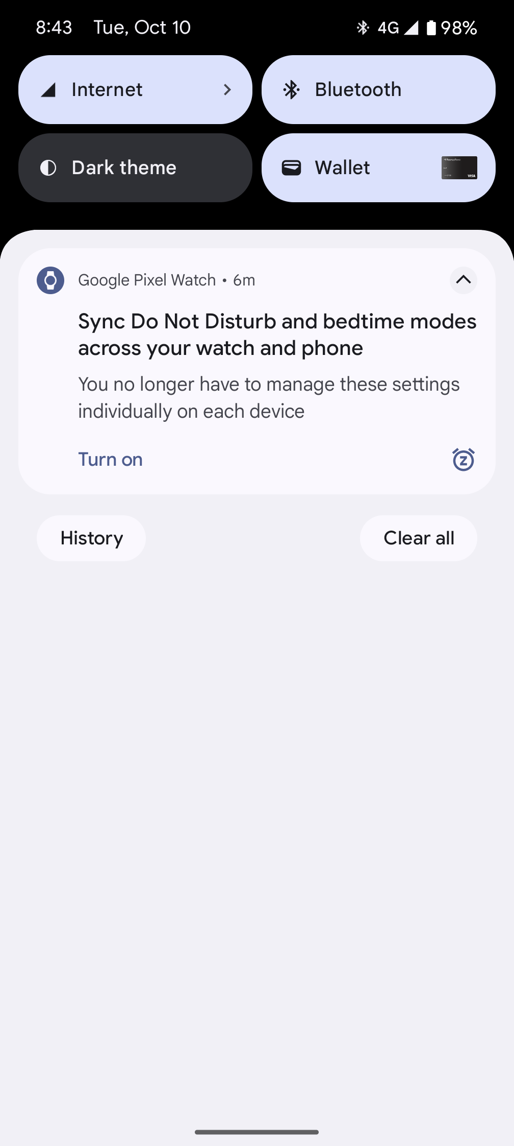 google pixel watch app sync dnd bedtime mode 1