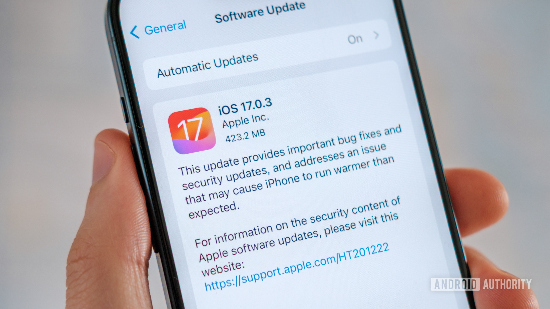 iOS 17 0 3 update iPhone 15 Pro