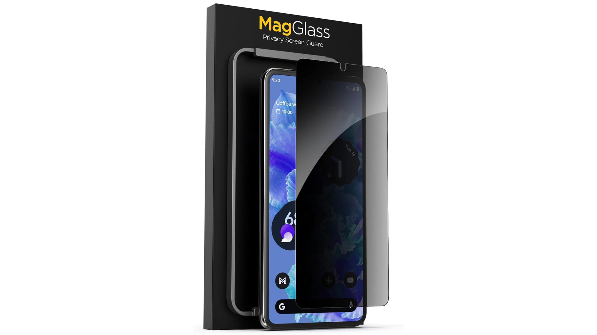 magglass Tempered Glass Privacy Screen Protector for Pixel 8 Pro