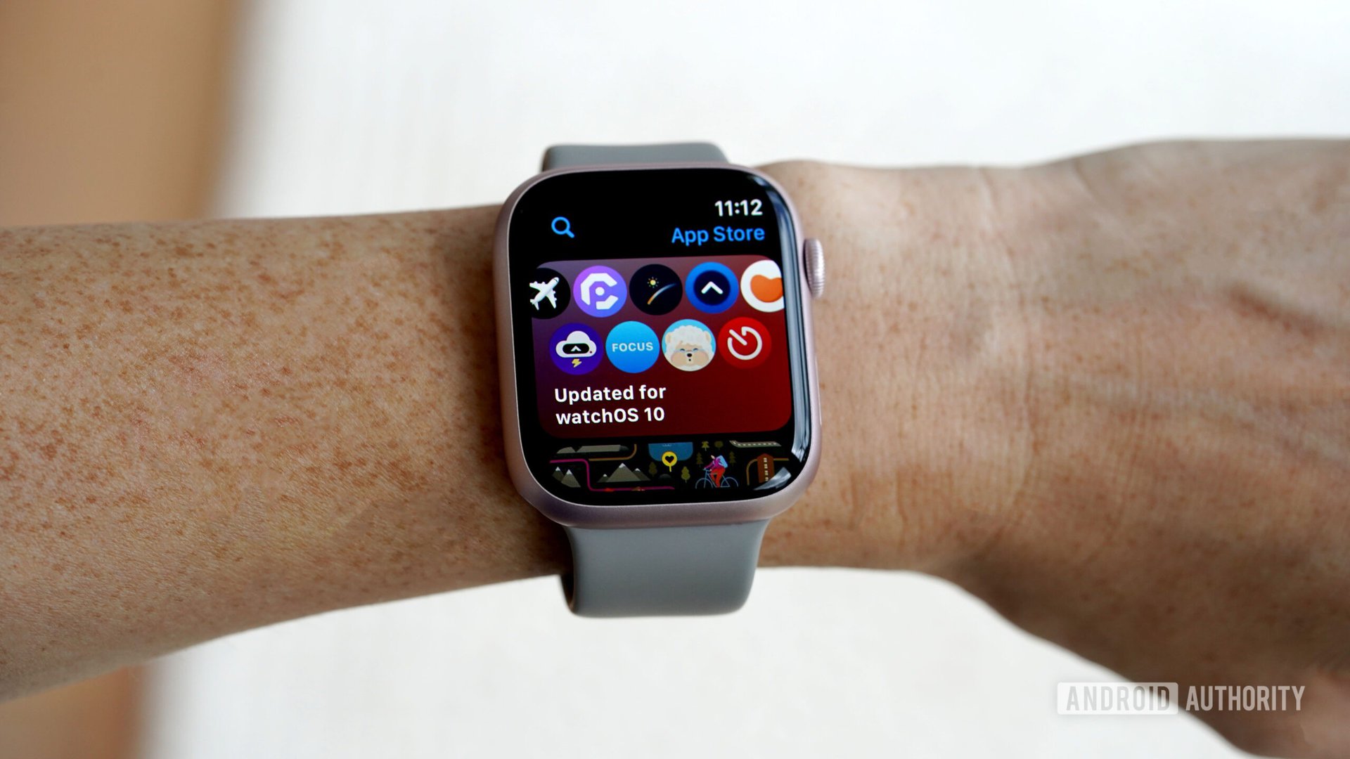 A user accesses the App Store on their Apple Watch Series 9.