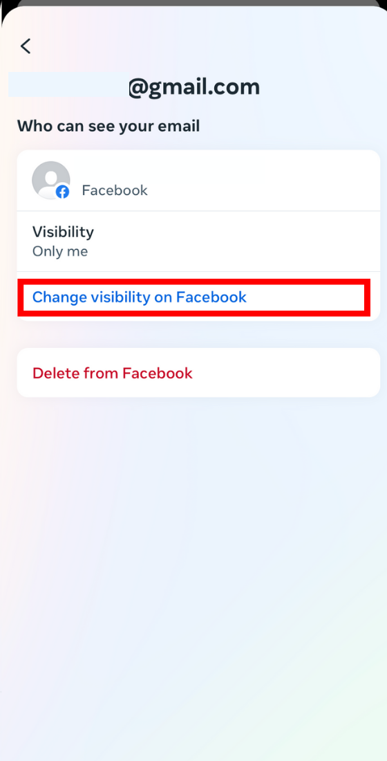 Facebook Change visibility on Facebook