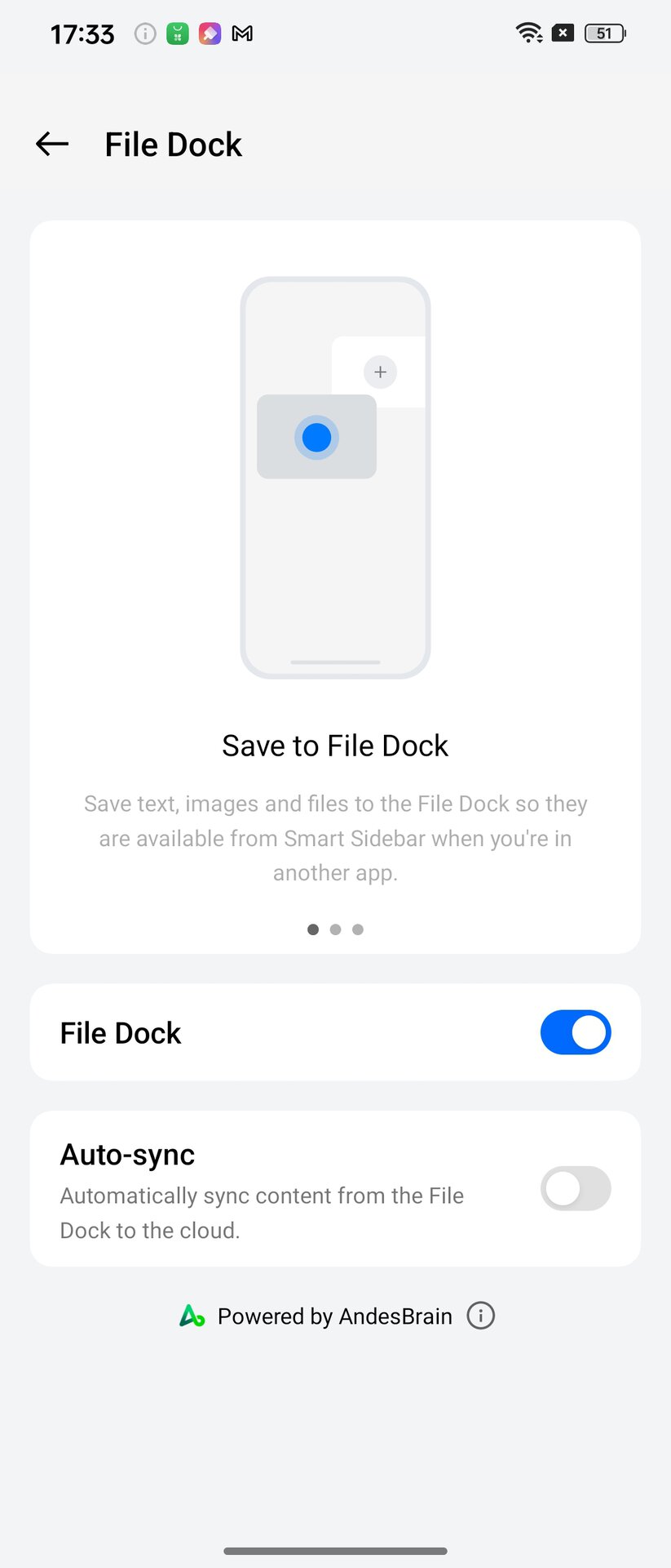 File Dock 1 Color OS 14