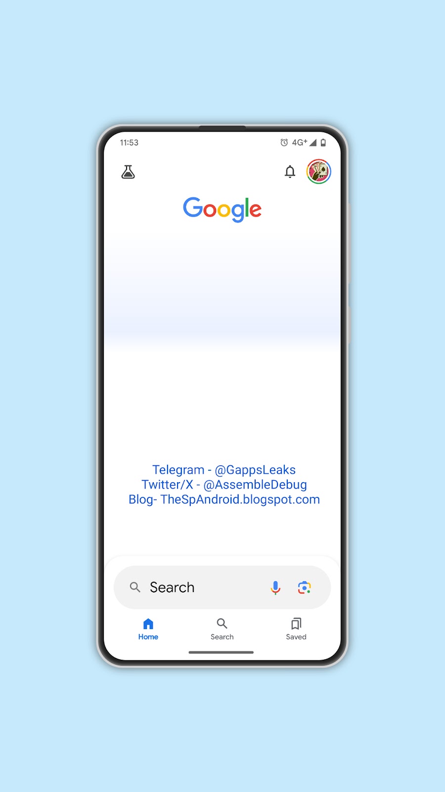 Google App Bottom Search Bar 4