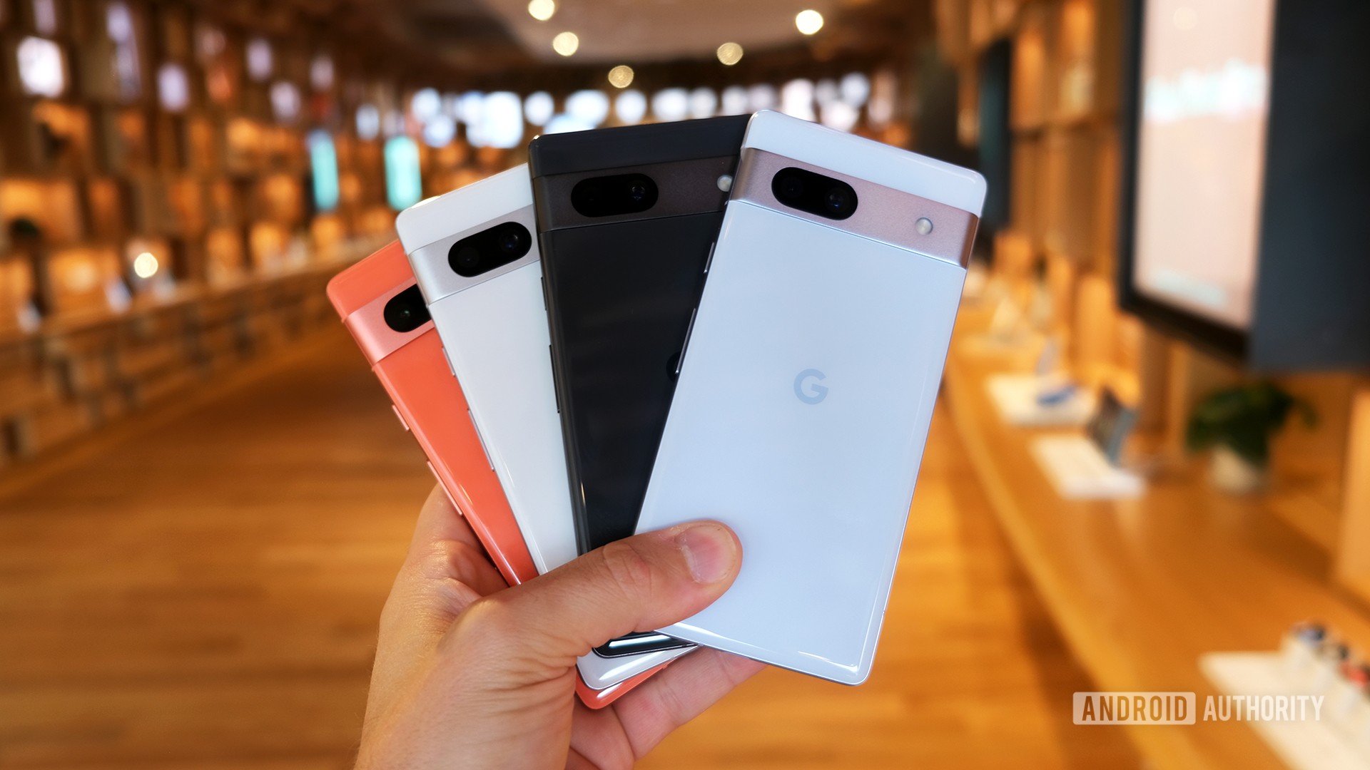 Google Pixel 7a Back All Colors Google Store Mountain View