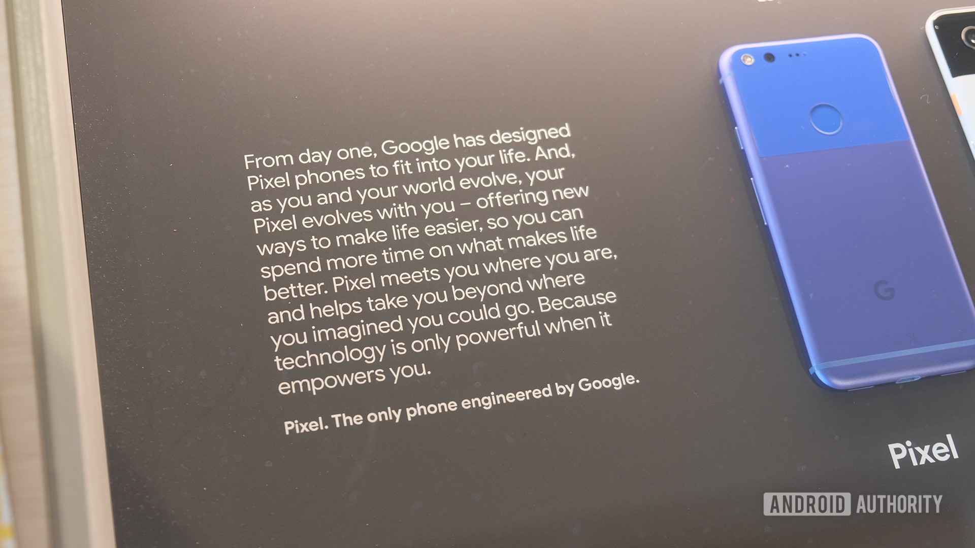 Google Store Mountain View Pixel History Display Plaque