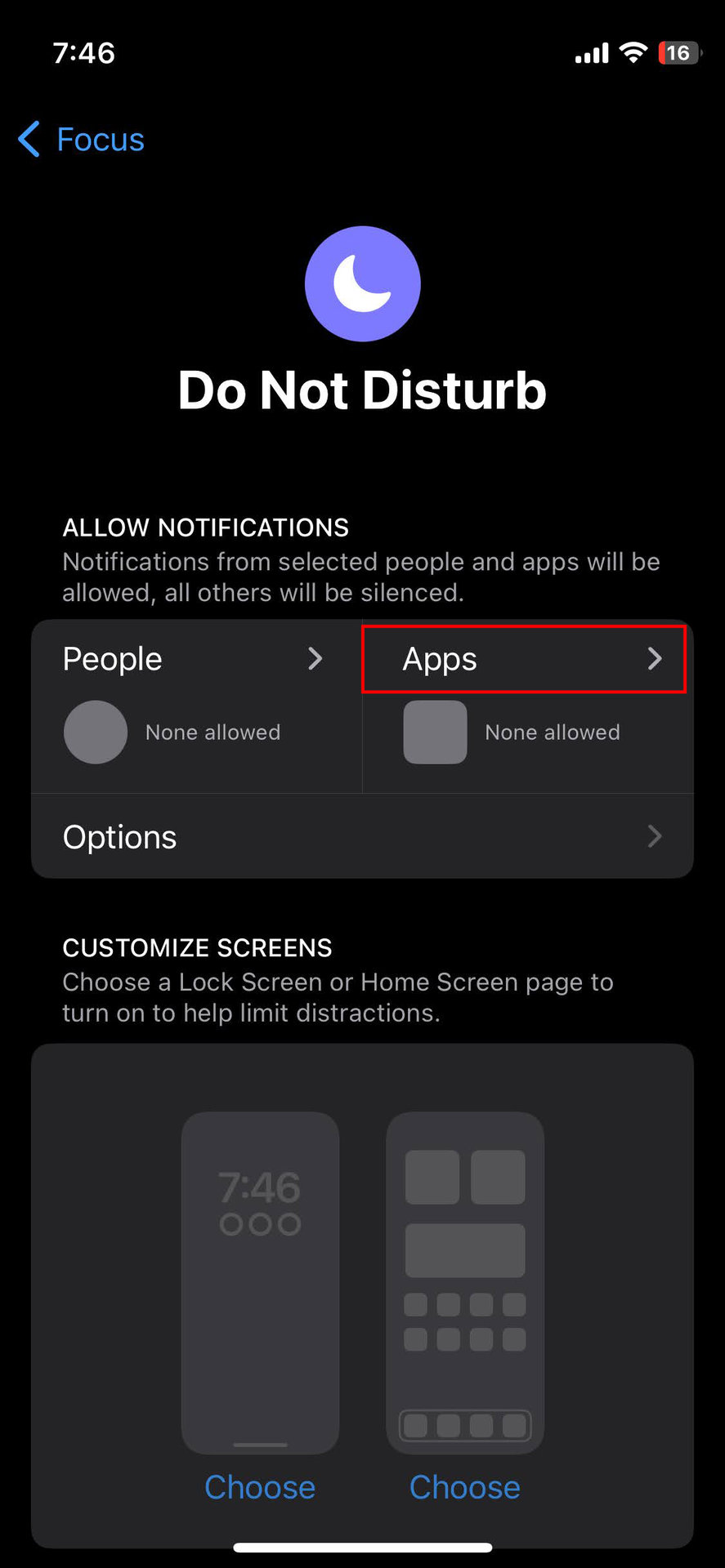 How to block iPhone app notifications using Focus (3)