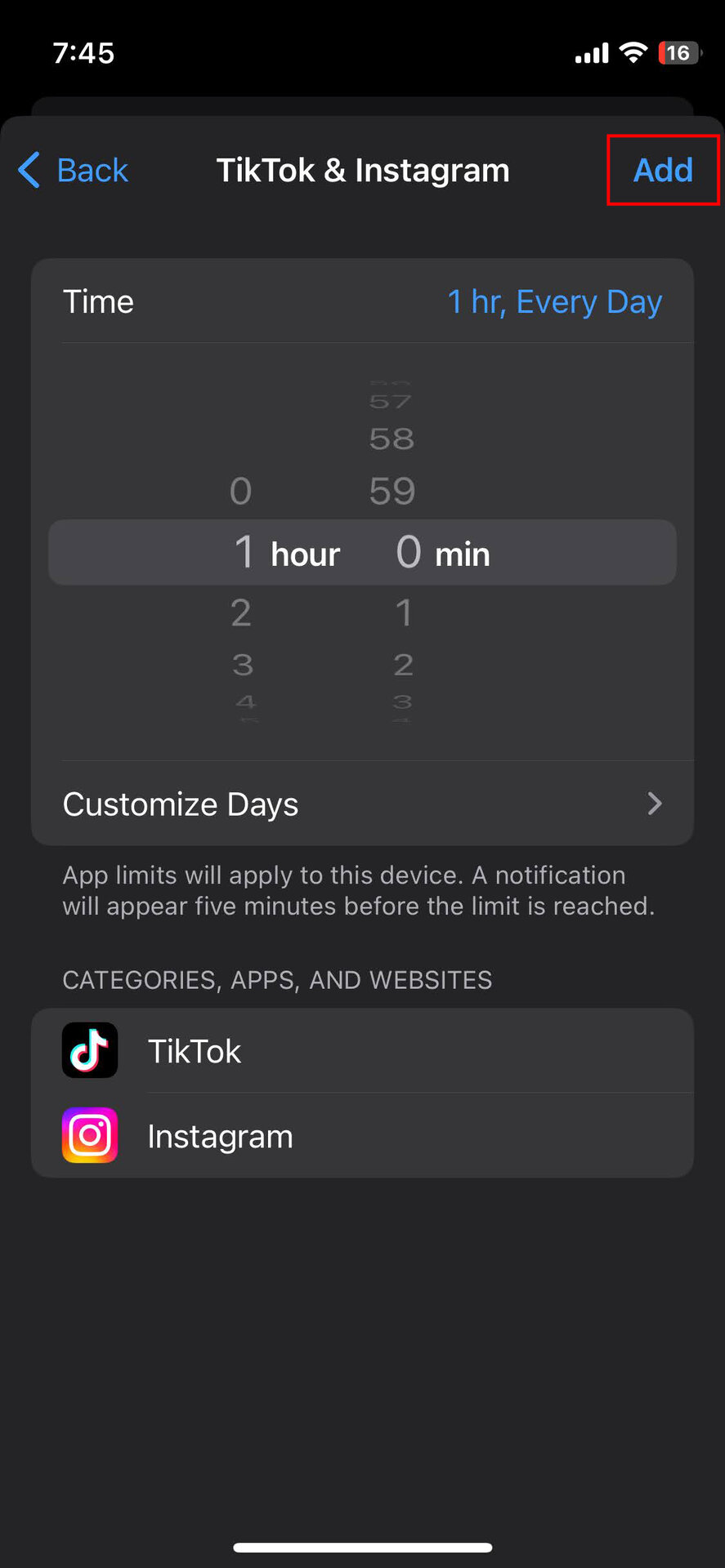 How to block iPhone apps by using App Limits (5)
