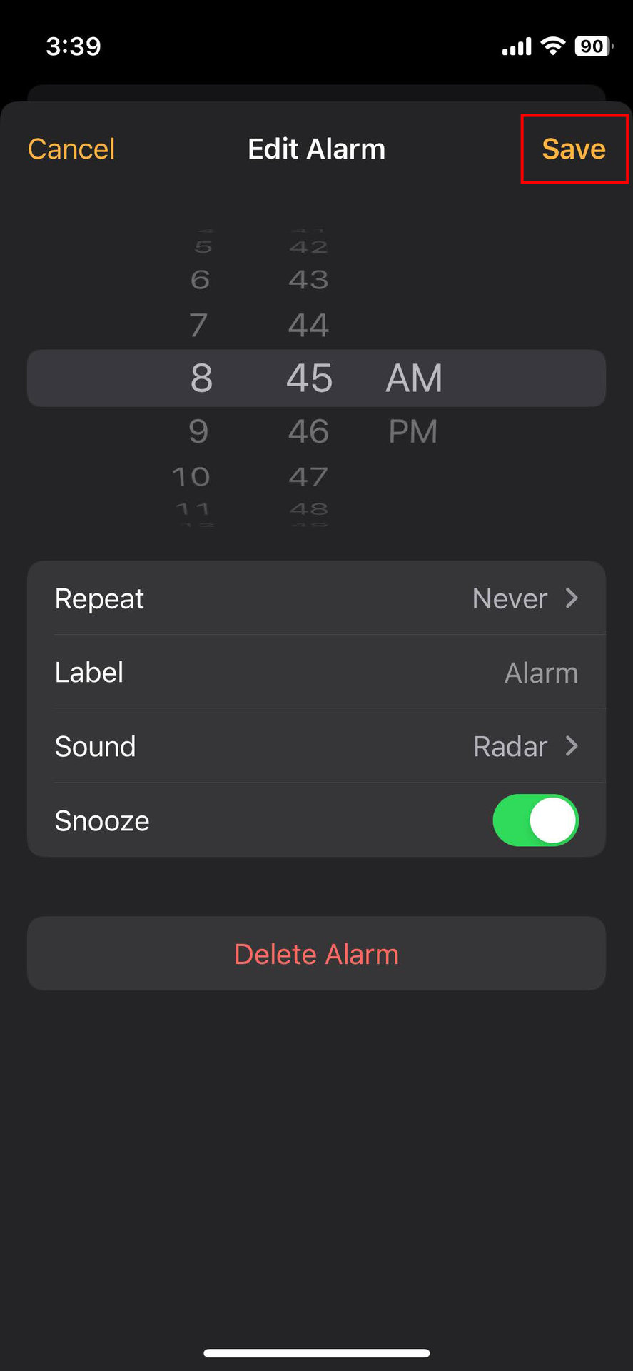 How to check if alarm sound is set to None on iPhone (4)