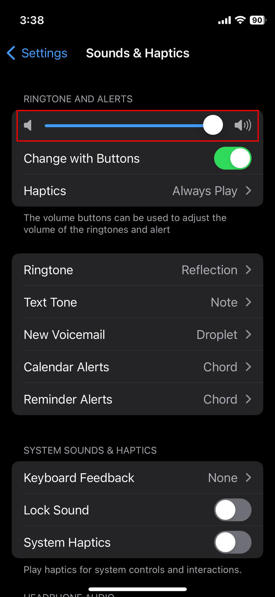 How to increase system volume on iPhone (2)