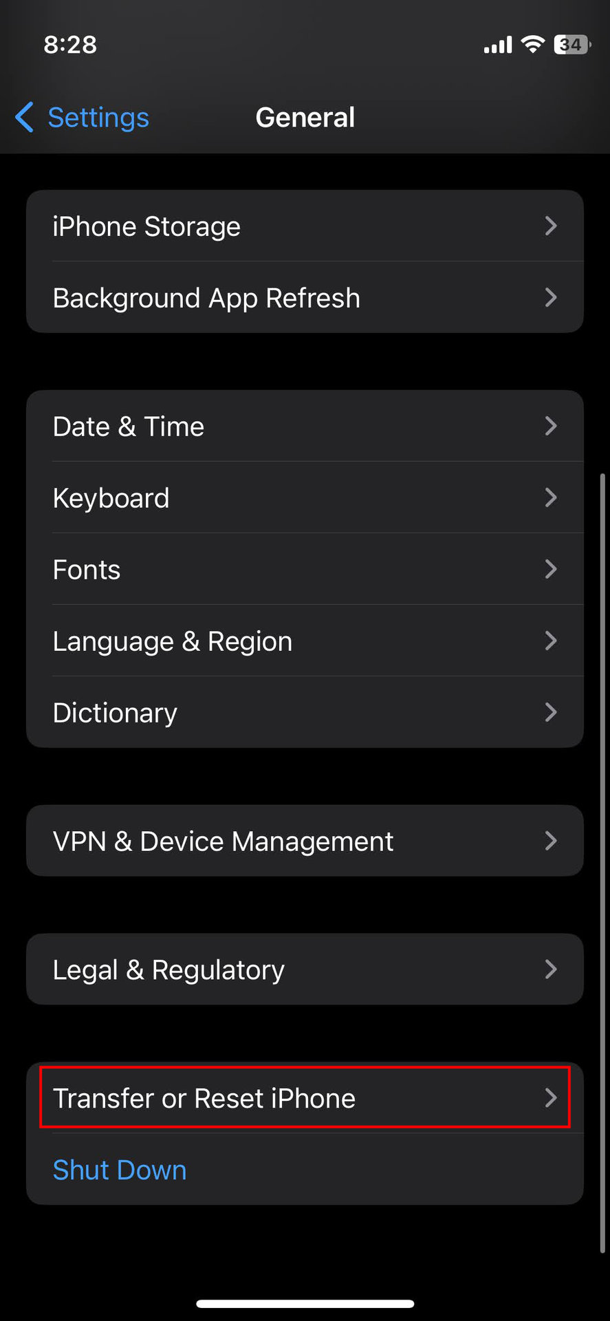 How to reset iPhone settings (2)