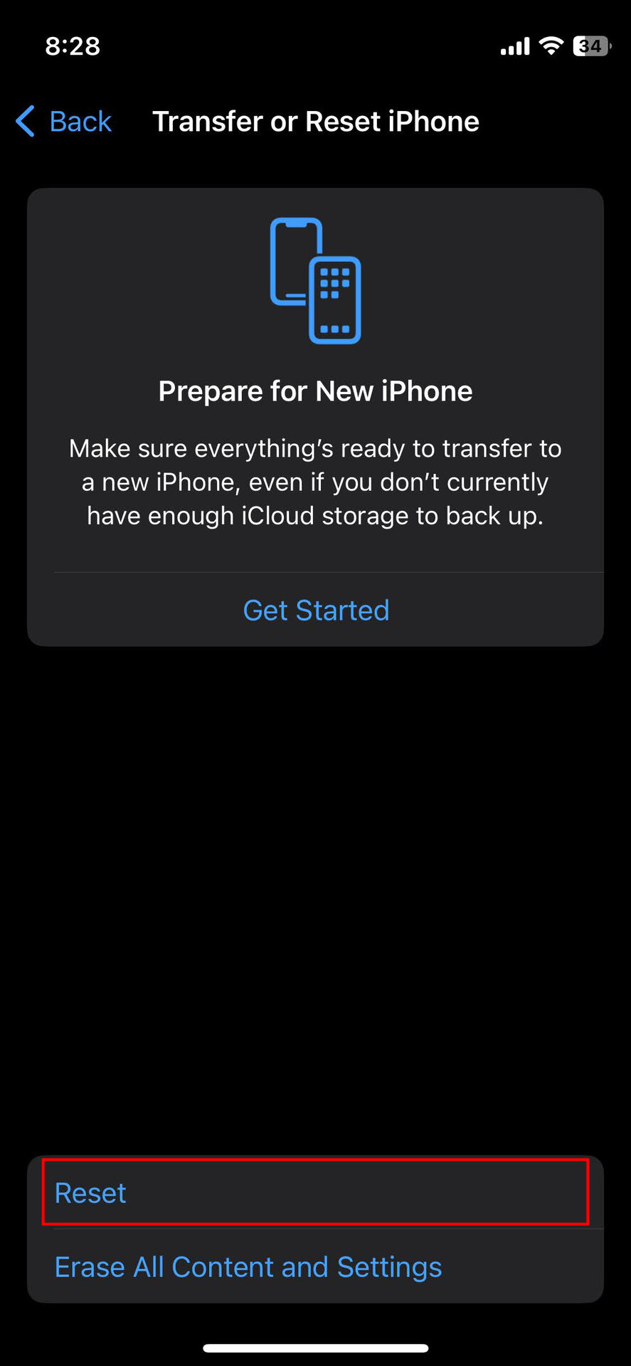 How to reset iPhone settings (3)