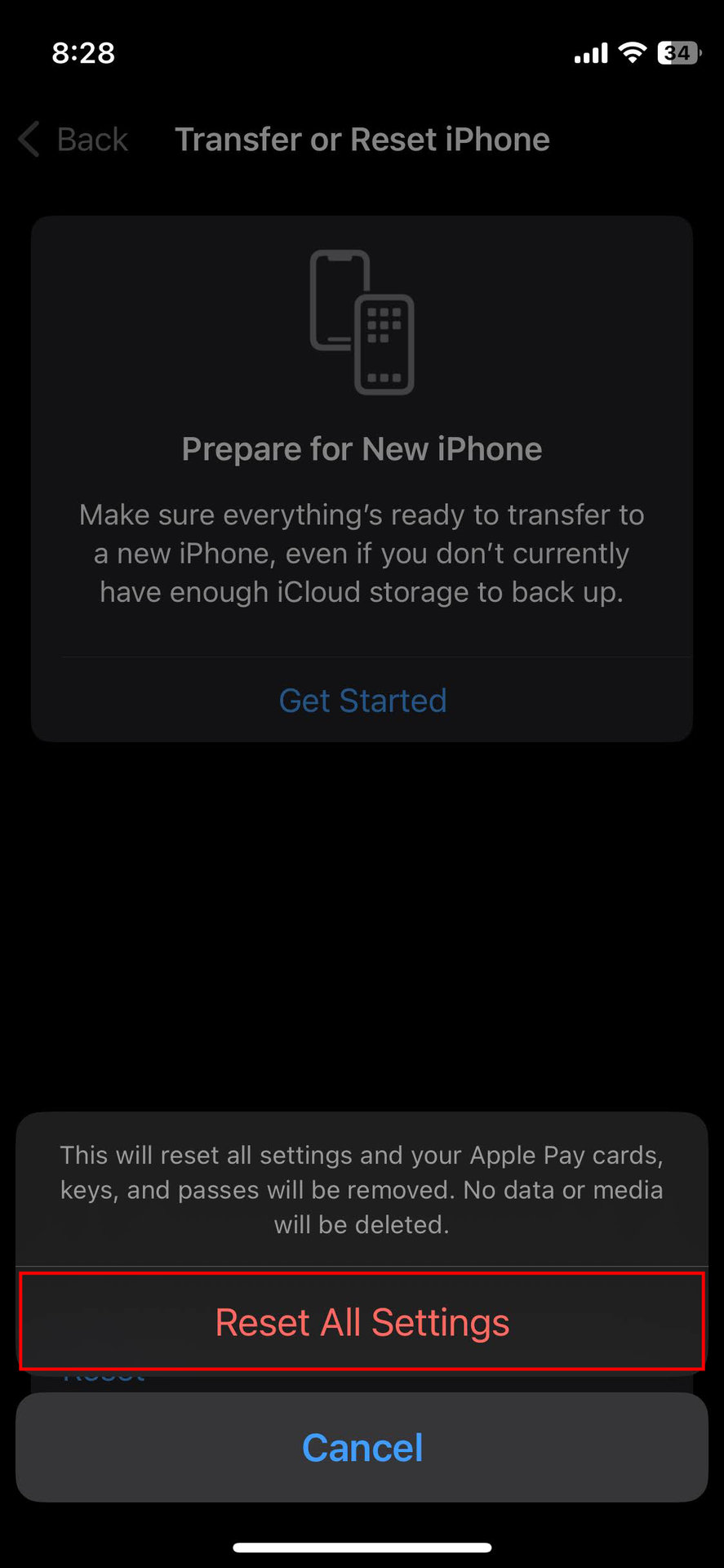 How to reset iPhone settings (5)