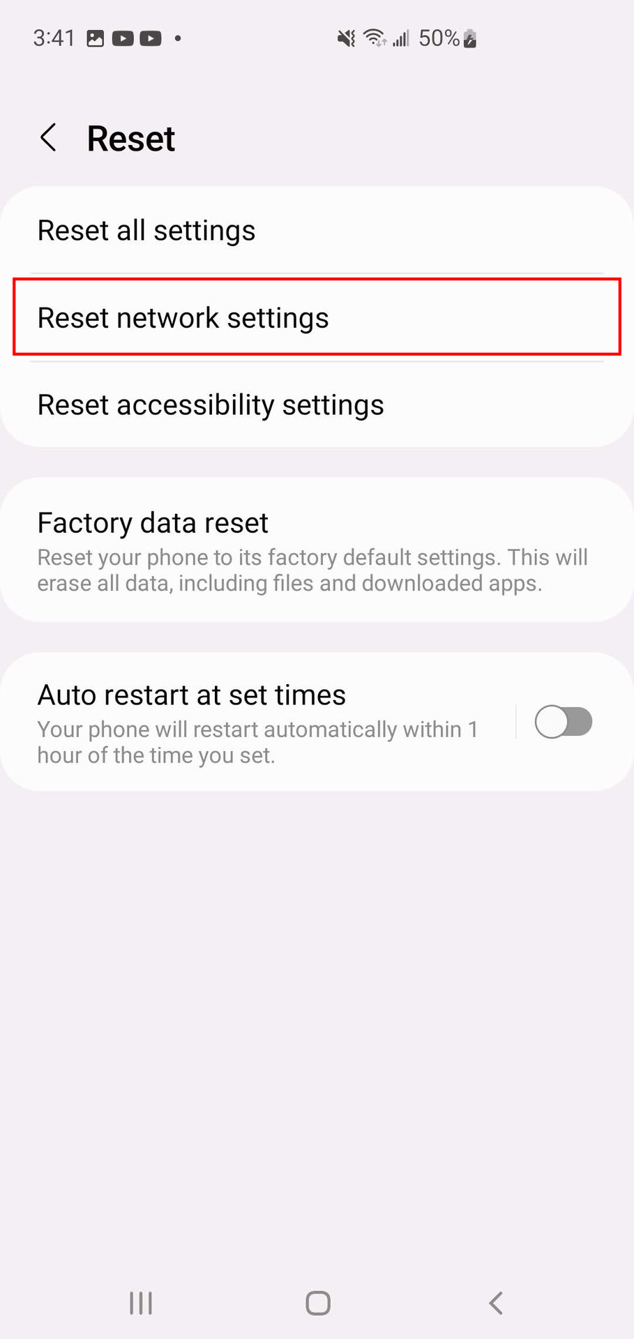 How to reset network settings on a Samsung Galaxy phone or tablet (3)