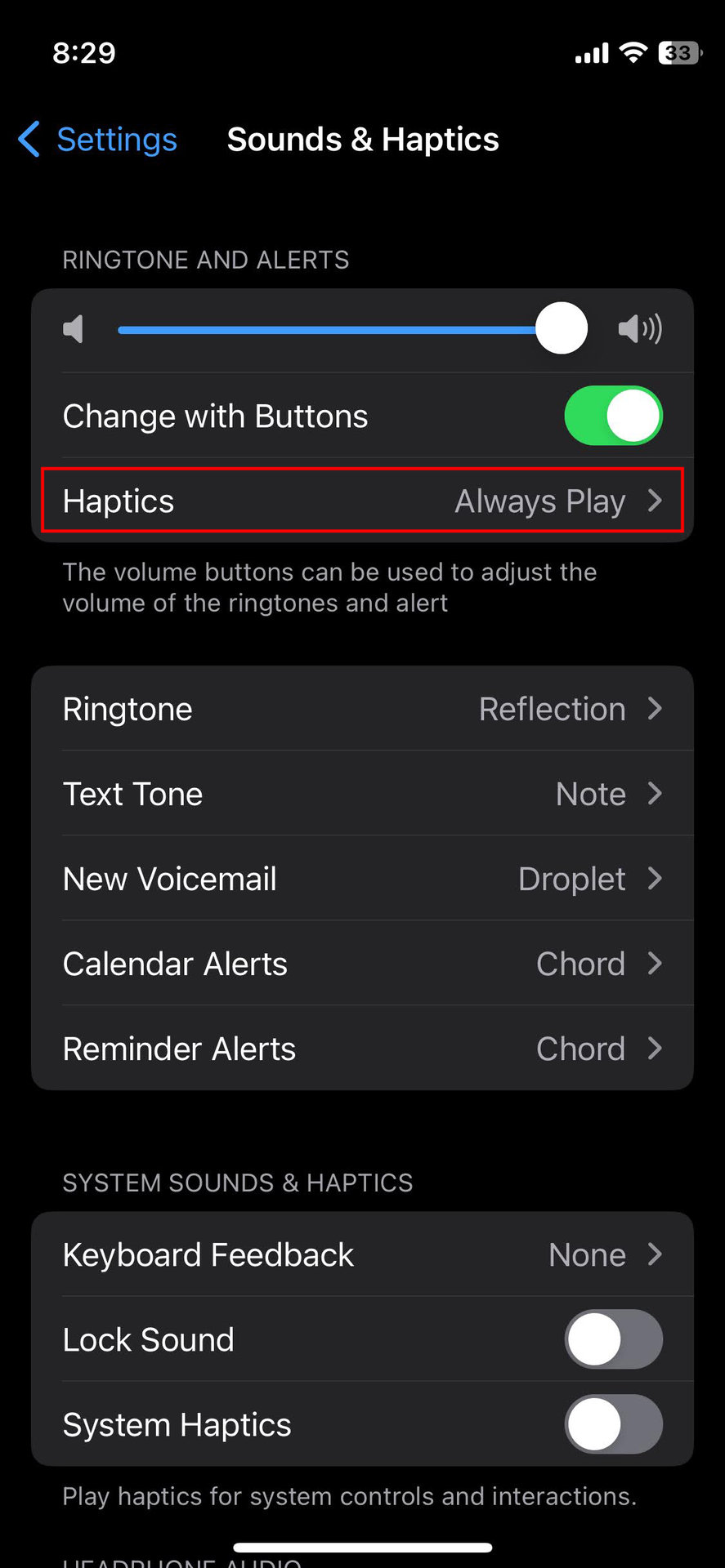 How to turn off haptic vibrations on iPhone (2)