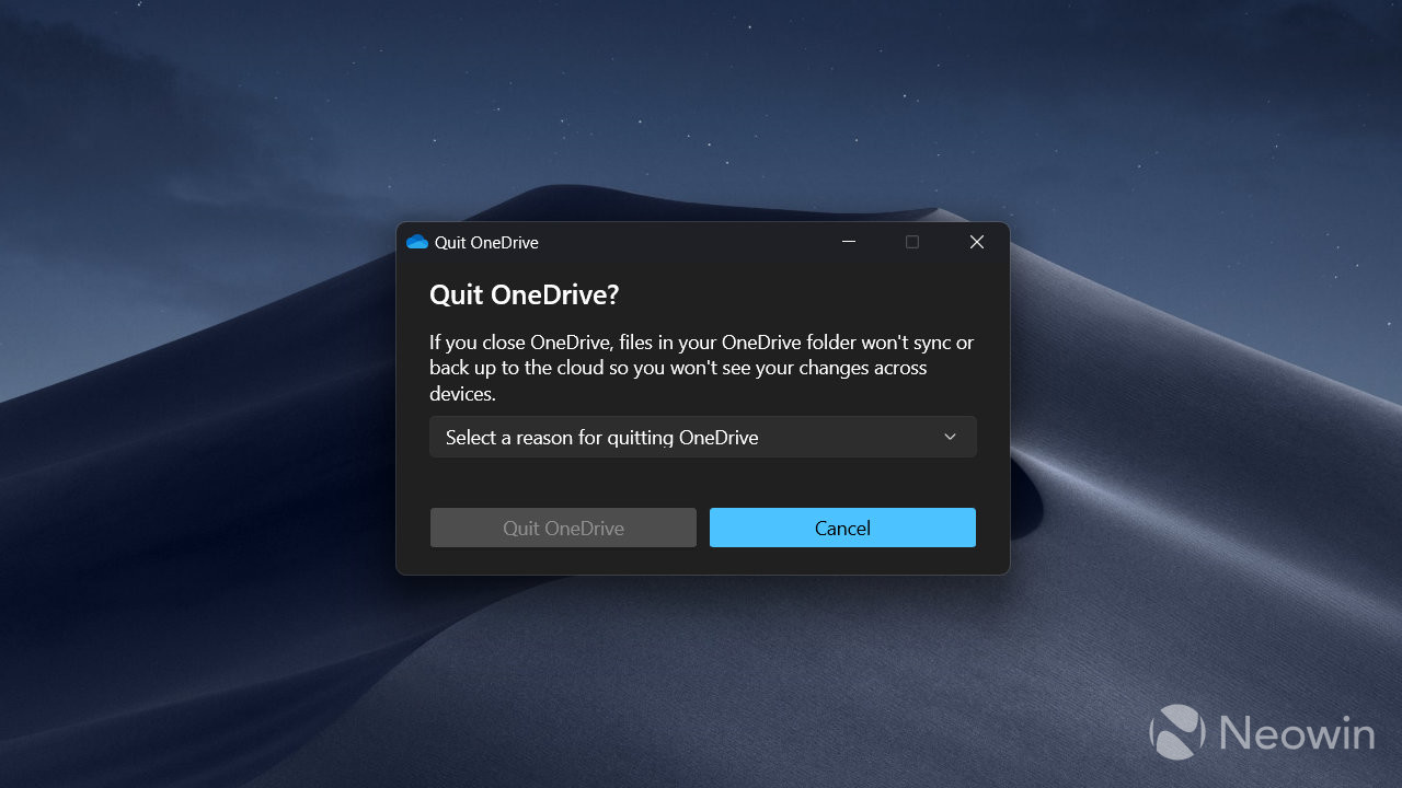 Microsoft Windows 11 Quit OneDrive 1