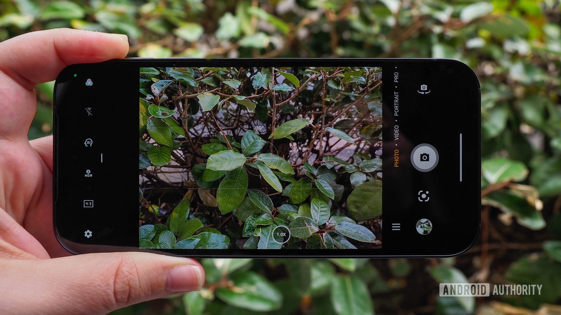 fairphone 5 camera application in hand