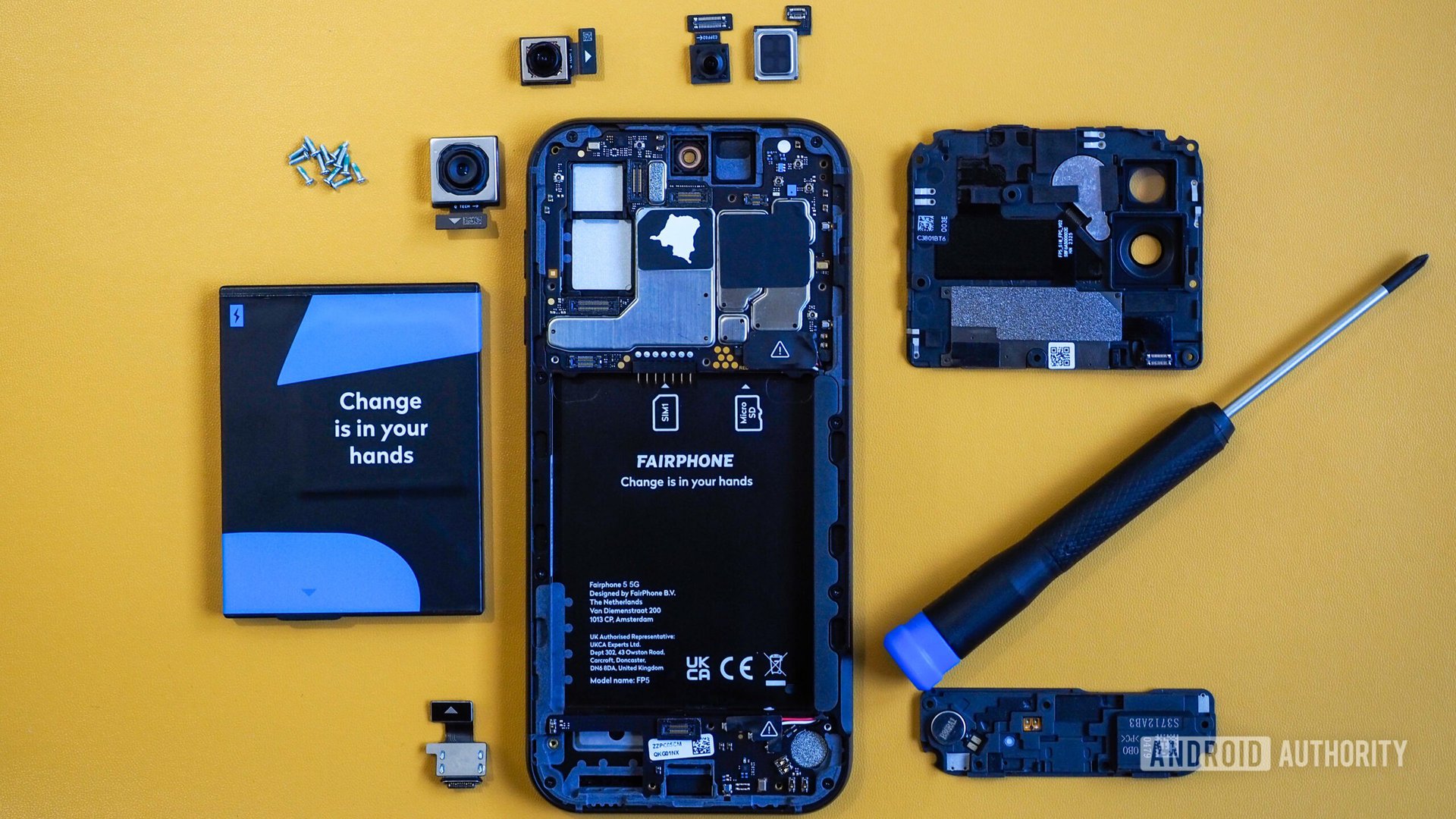fairphone 5 deconstructed full no back panel