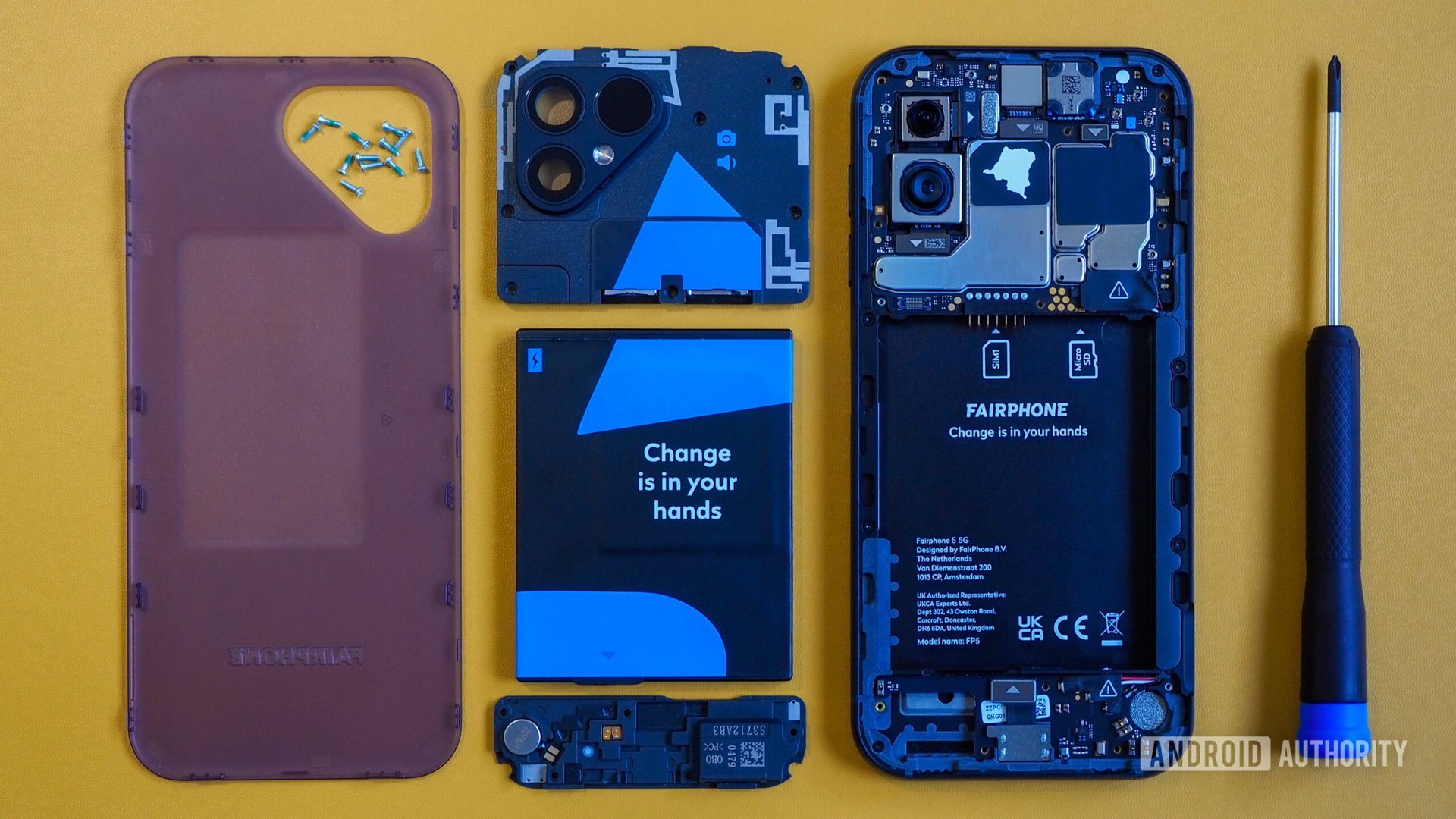 fairphone 5 deconstructed lower upper module