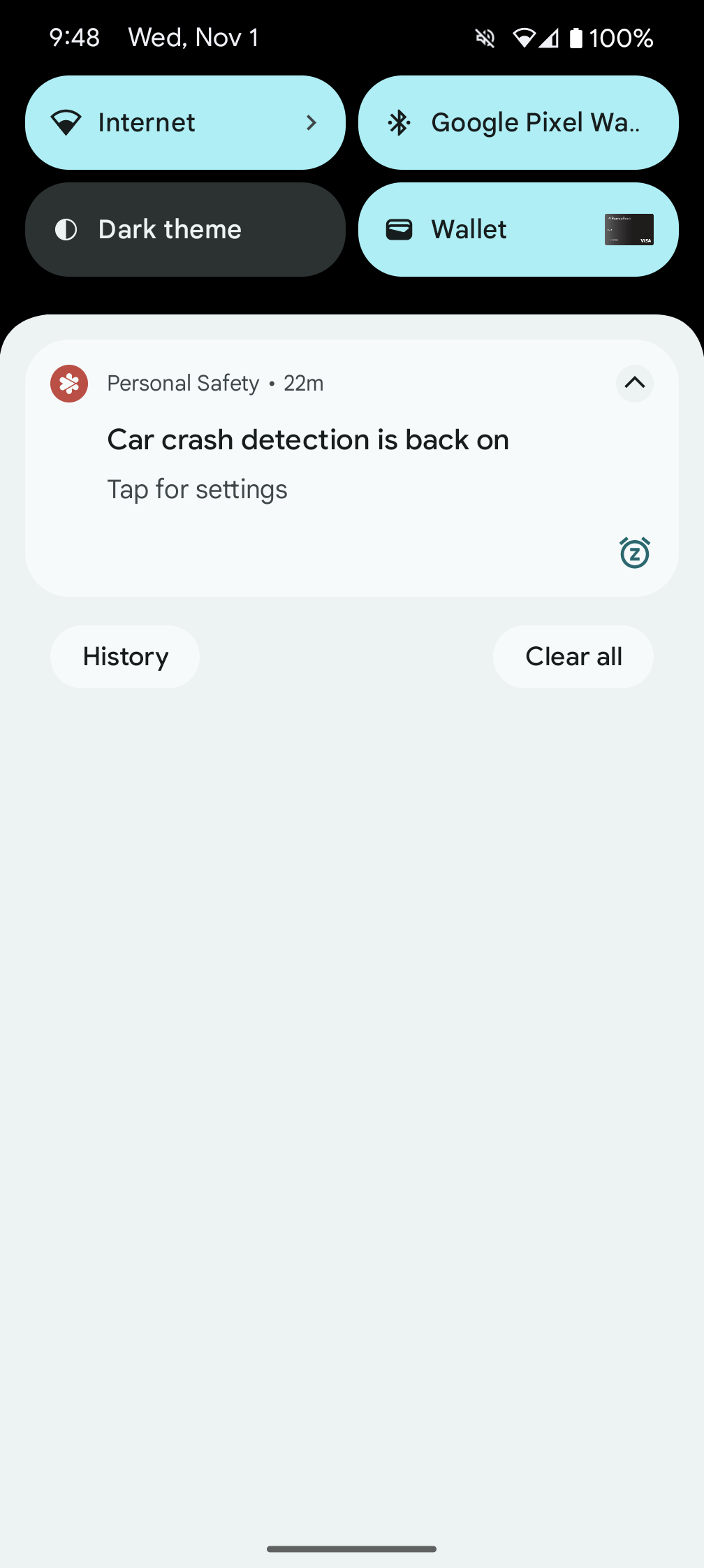 google pixel car crash detection on 1