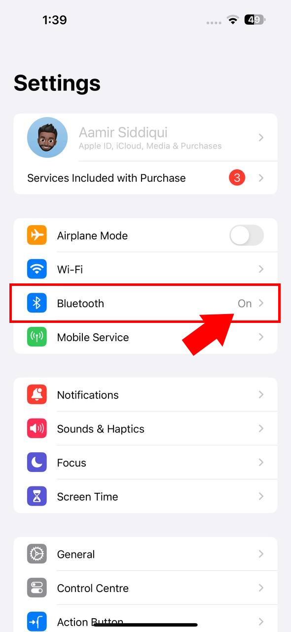 iOS How to turn off Bluetooth 1 1
