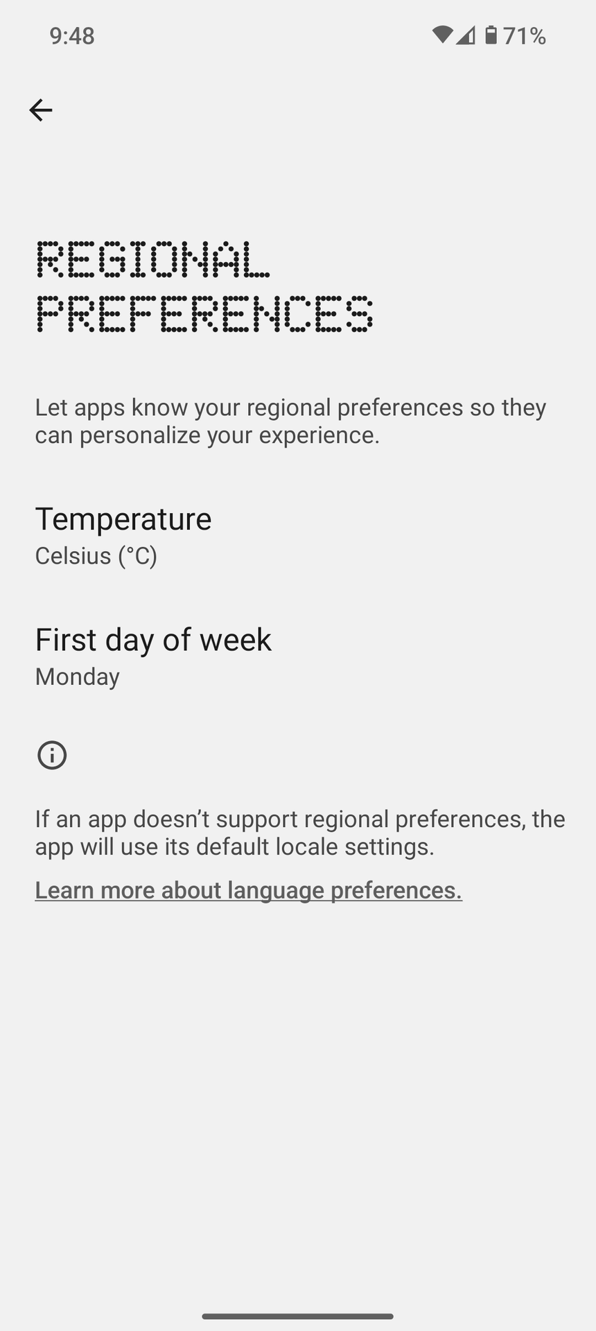 nothing os 2.5 regional preferences