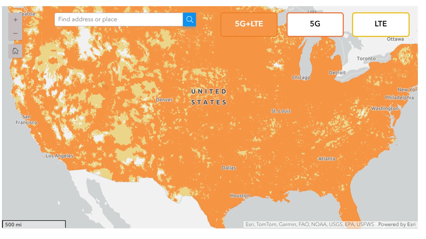 Boost Mobile Network Coverage Map