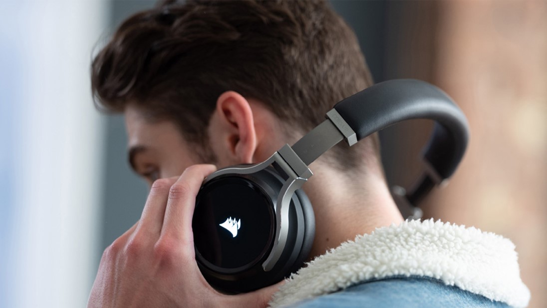 Corsair Virtuoso RGB Wireless Gaming Headset Promo Image