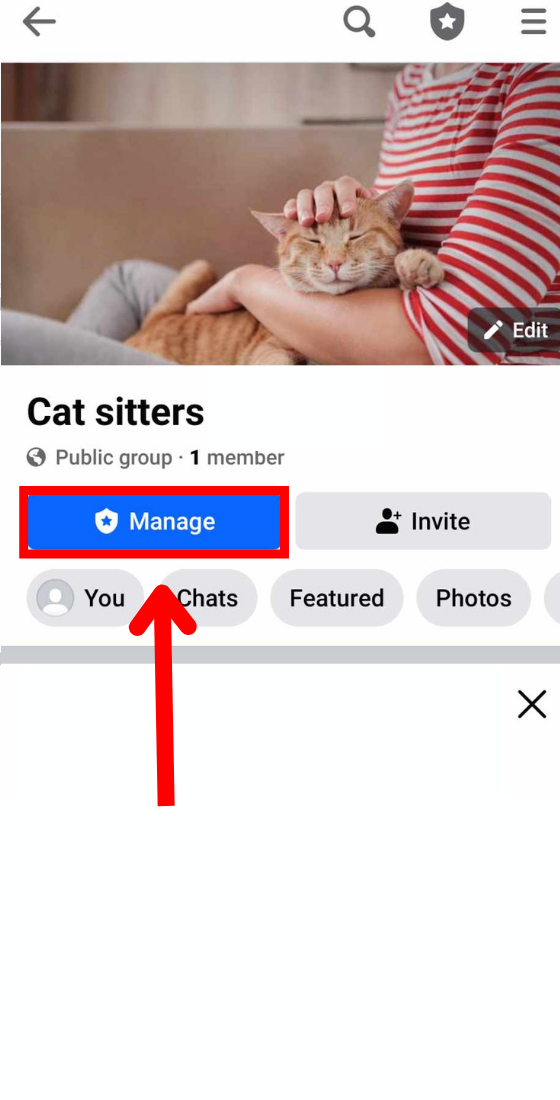Facebook Group manage