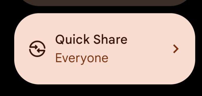 Google Quick Share QS tile