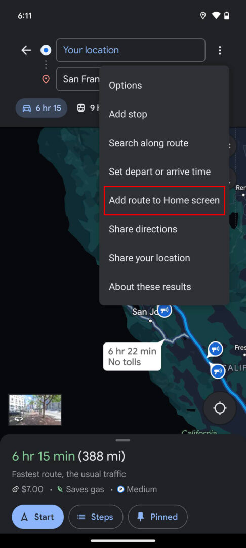How to save a route on Google Maps - Android Authority
