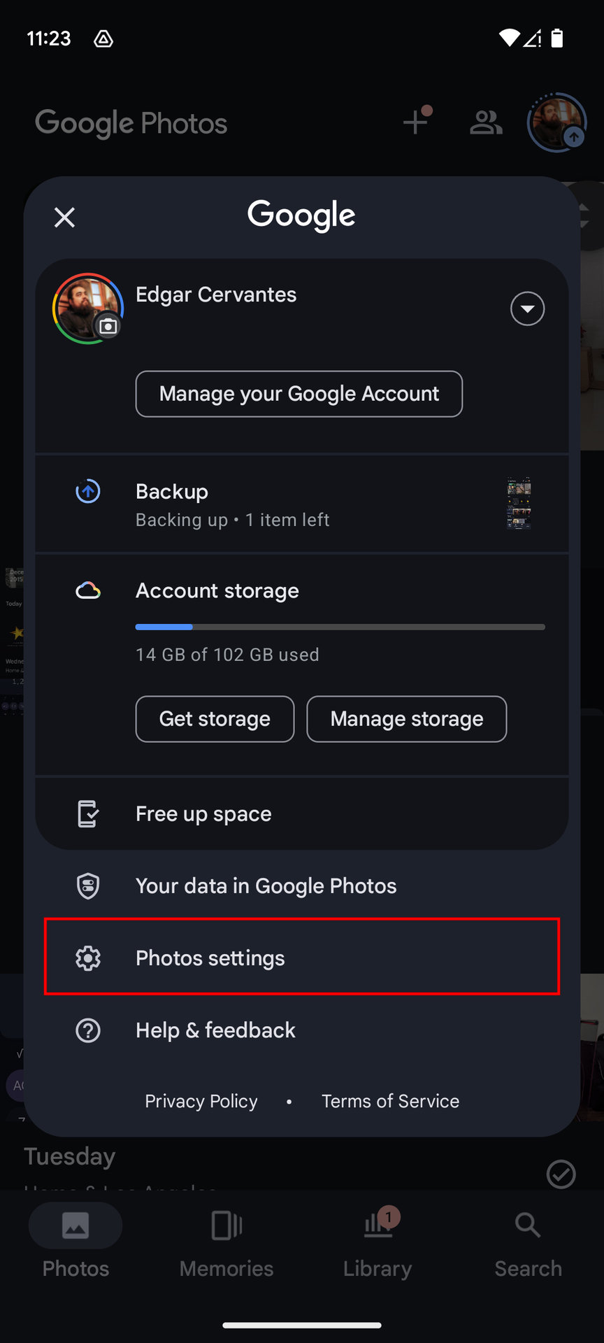 How to backup in Google Photos (2)