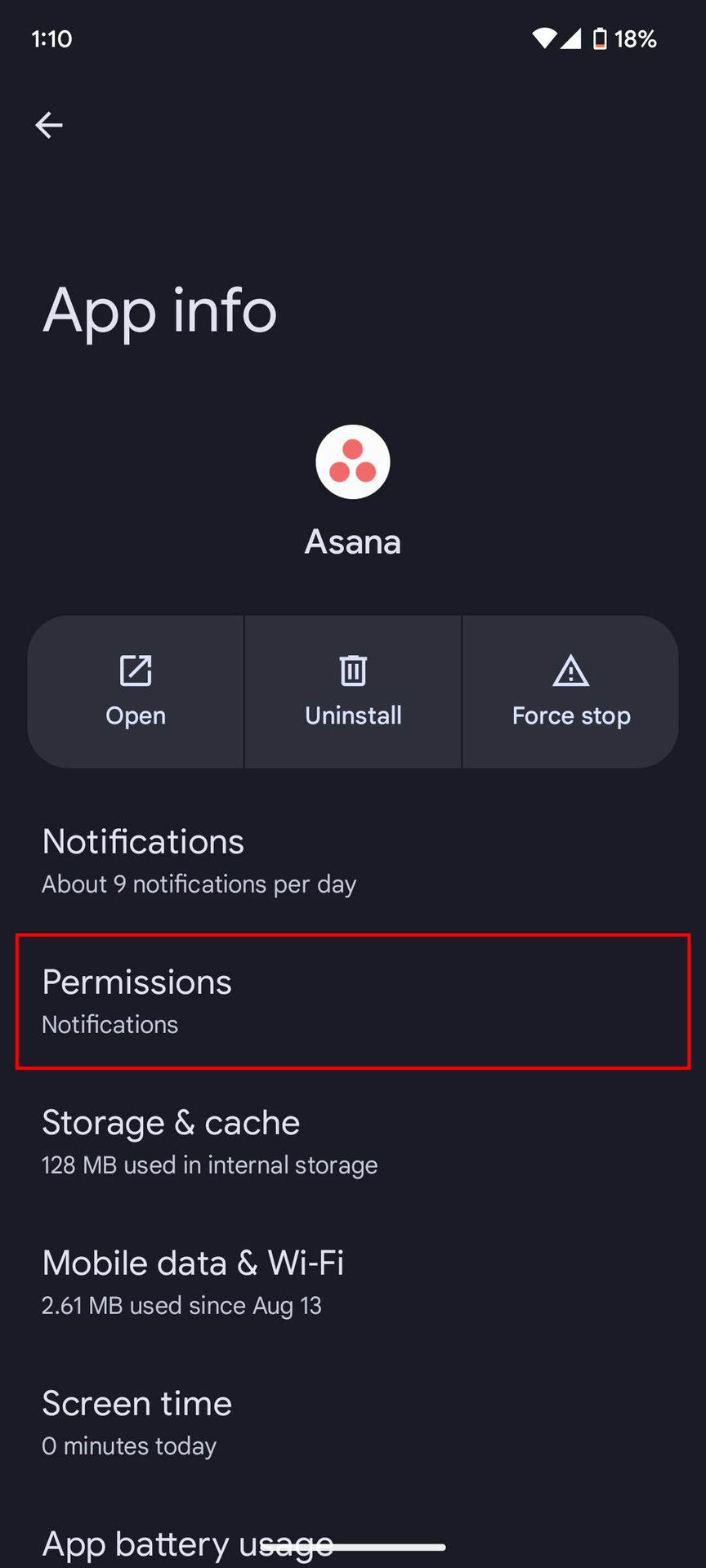 How to disable storage permissions for an Android app (3)