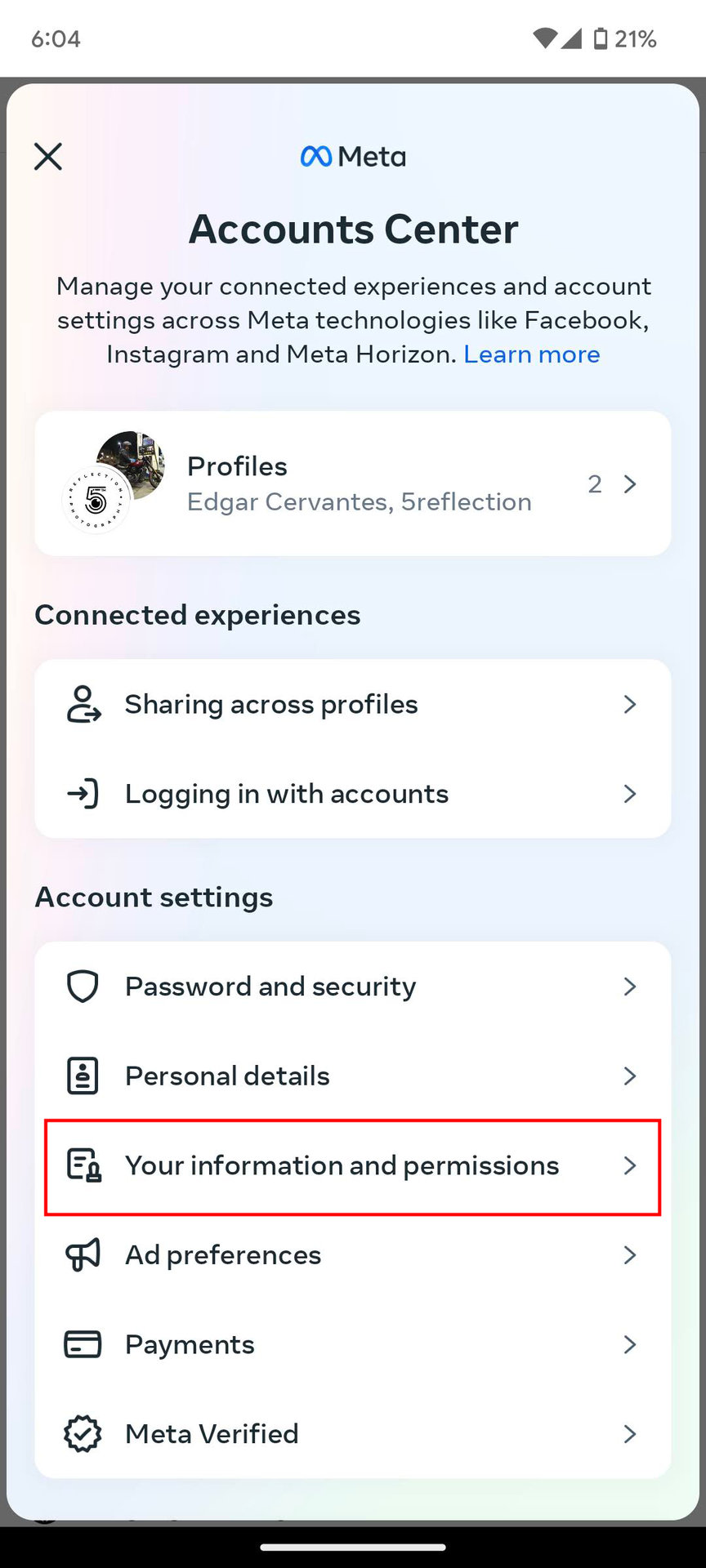 How to download your uploaded contacts from Meta on Android (3)