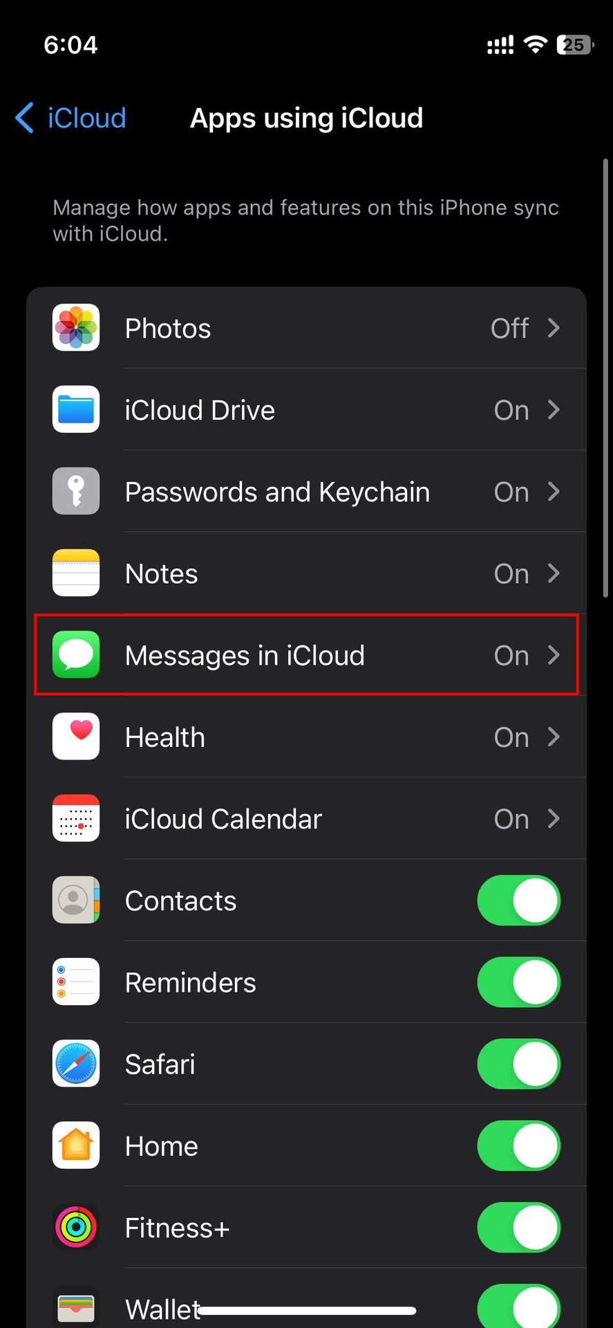 How to enable Messages iCloud backups (4)