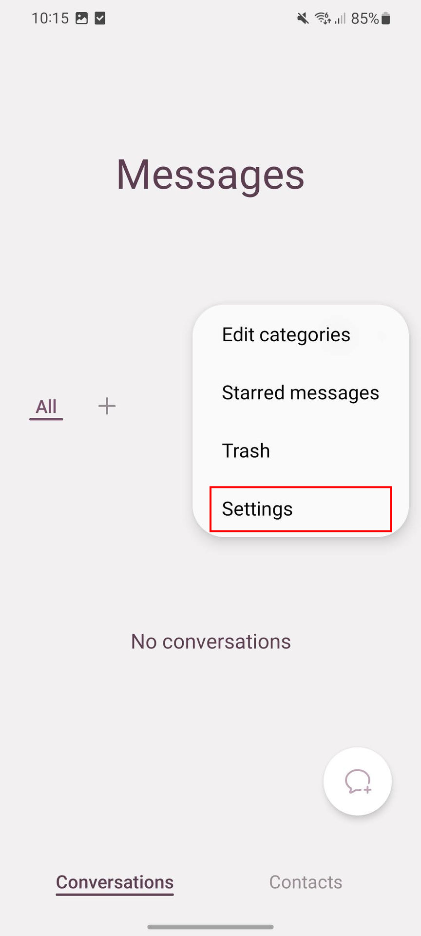 How to enable or disable RCS messaging on a Samsung phone (2)