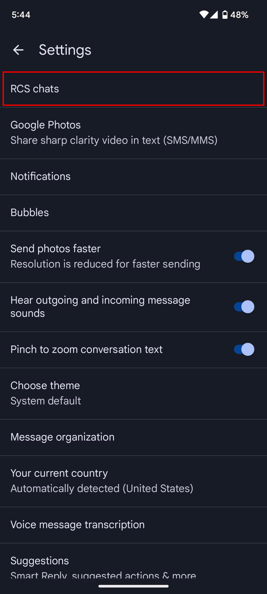 How to enable or disable RCS messaging on an Android phone (3)