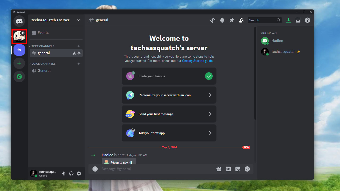 How to leave a Discord server on desktop (1)