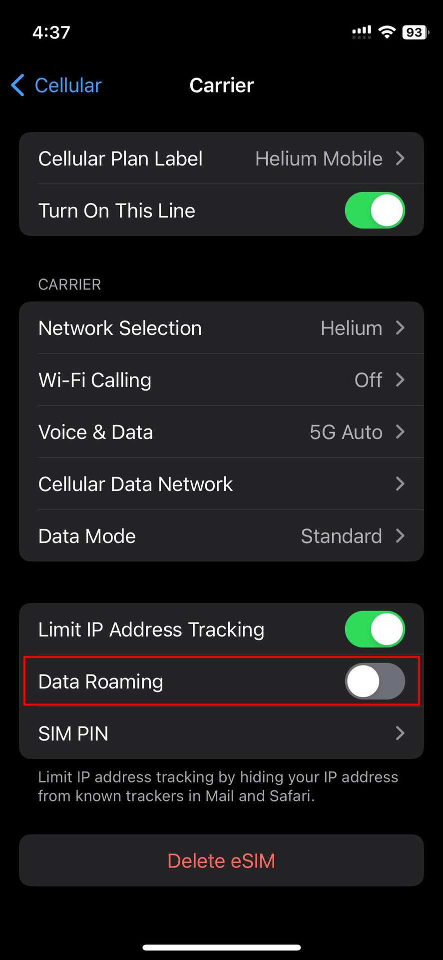 How to turn on Cellular Data on iPhone with iOS 17 (3)