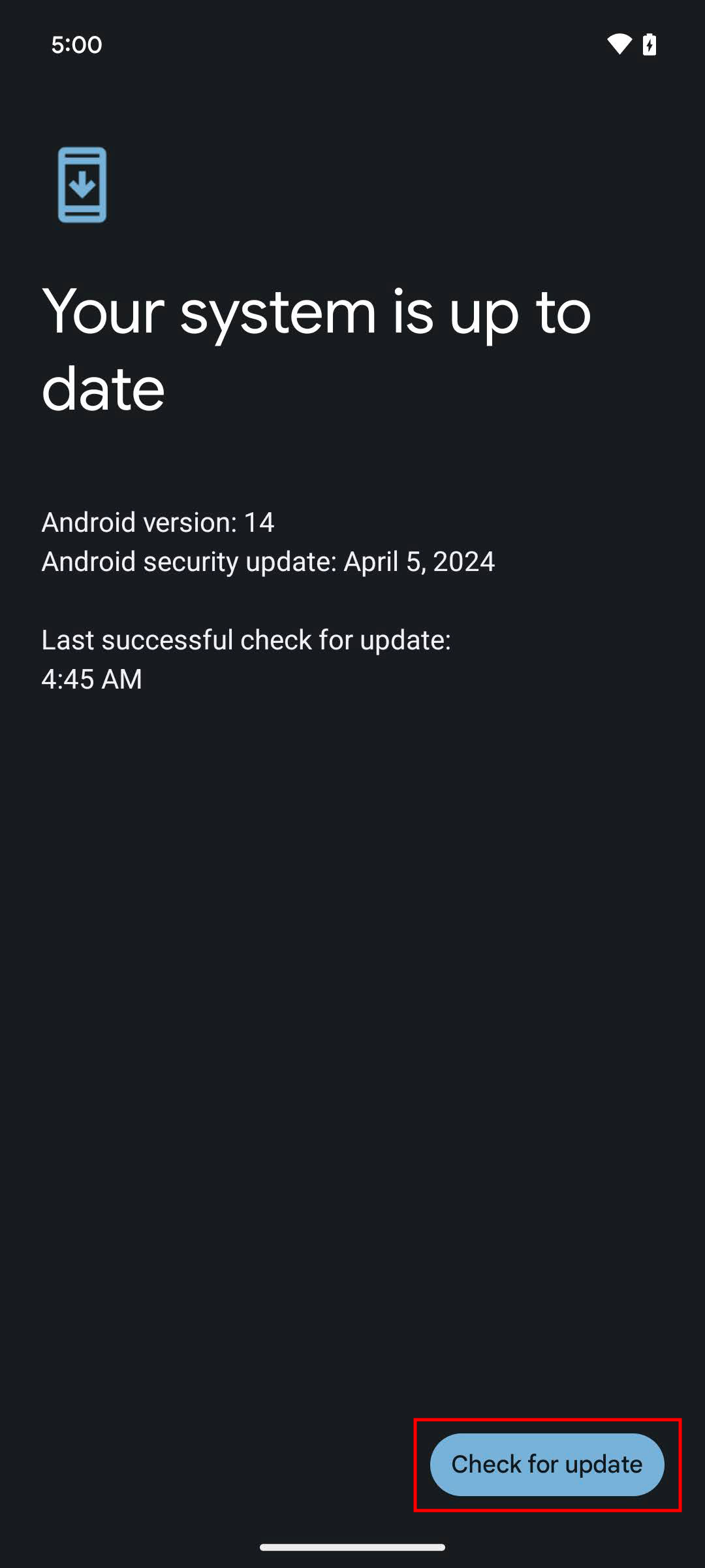 How to update your Android phone April 2024 (4)