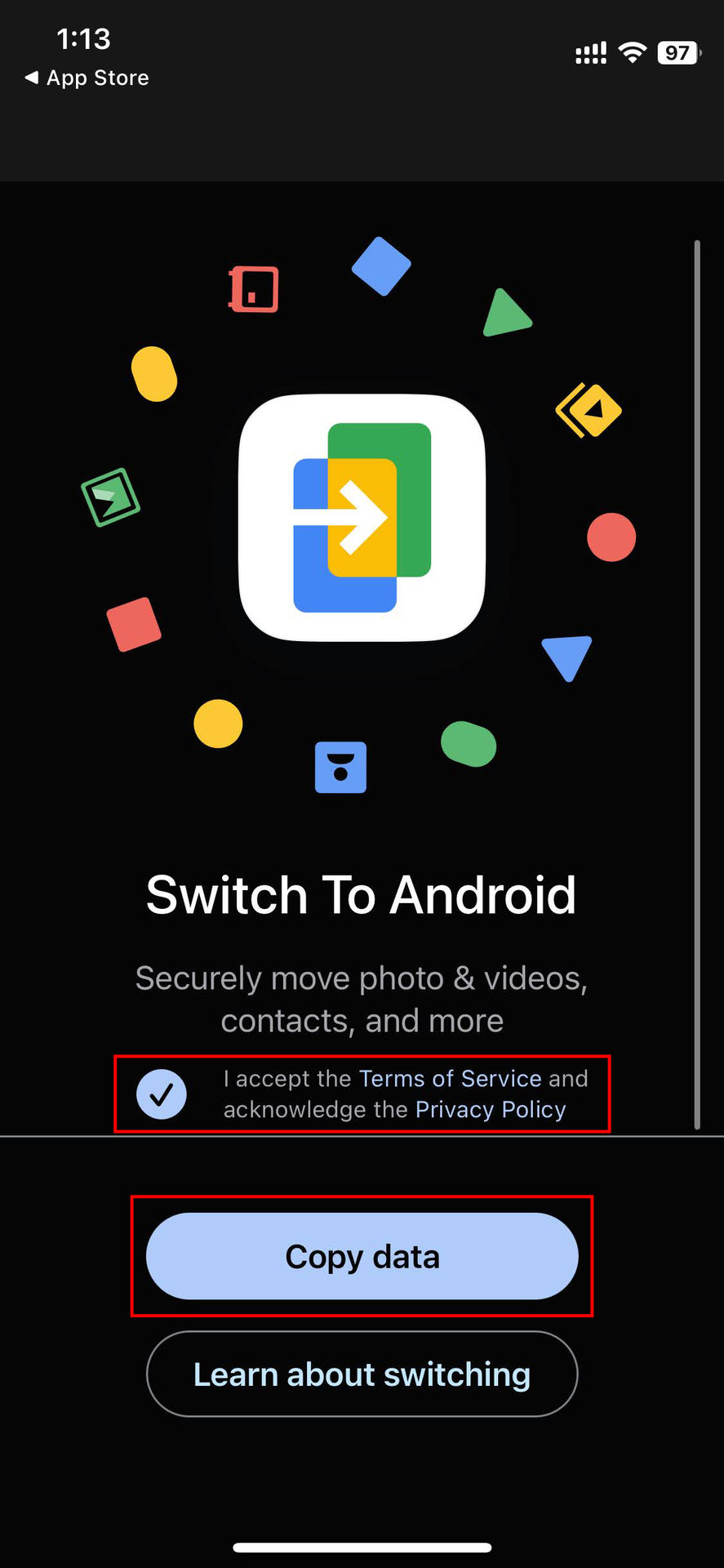 How to use Switch to Android (3)