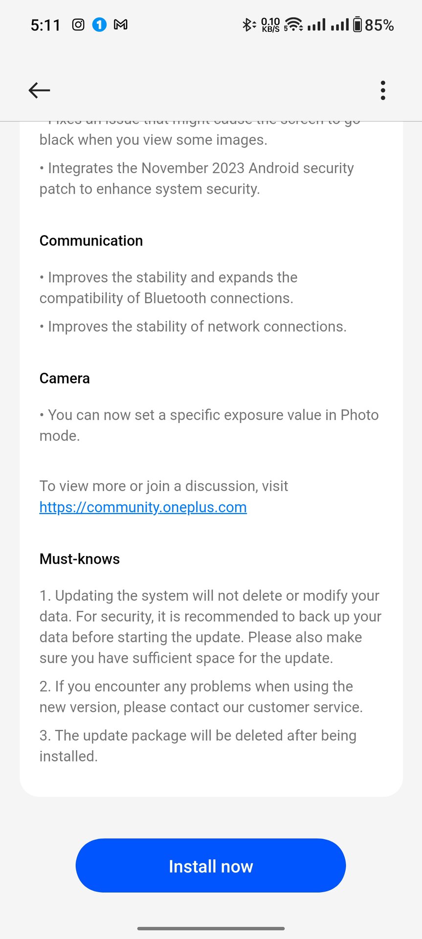 OnePlus Open update December 2023 2