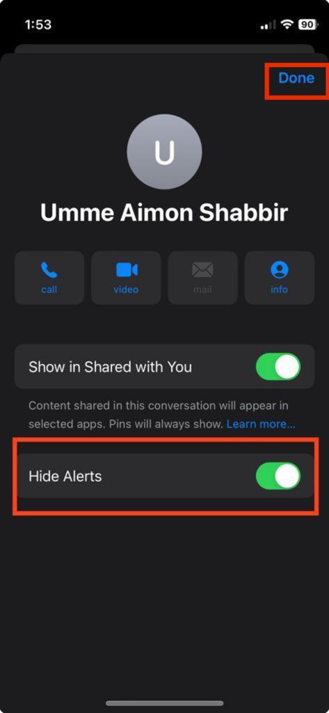 hide alerts